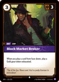 Black Market Broker SFD-121/221 — Spiritforged