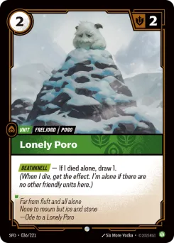 Lonely Poro SFD-036/221 — Spiritforged