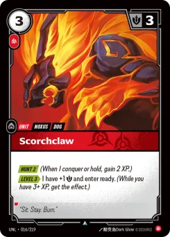 Scorchclaw UNL-016/219 — Unleashed