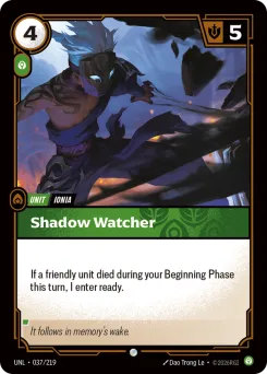 Shadow Watcher UNL-037/219 — Unleashed