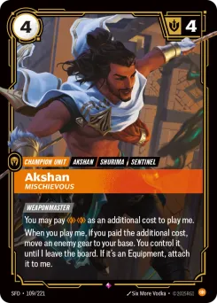Akshan, Mischievous SFD-109/221 — Spiritforged