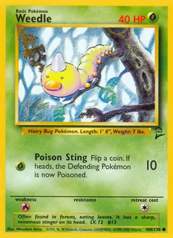 Weedle 100/130 — Base Set 2