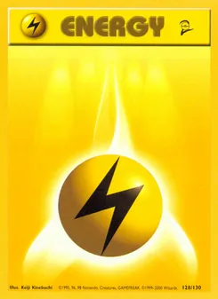 Lightning Energy 128/130 — Base Set 2