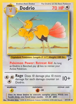 Dodrio 37/130 — Base Set 2