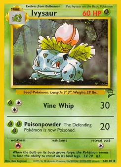 Ivysaur 44/130 — Base Set 2