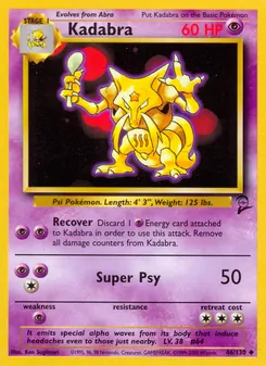 Kadabra 46/130 — Base Set 2