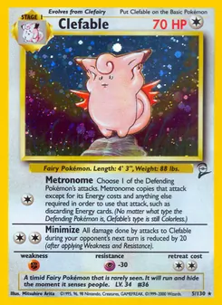 Clefable 5/130 — Base Set 2