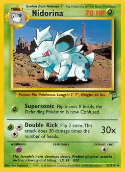 Nidorina 53/130 — Base Set 2