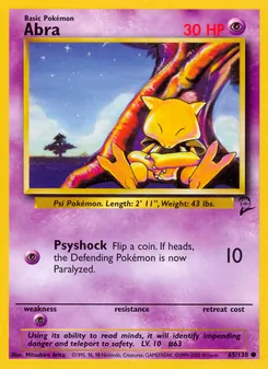 Abra 65/130 — Base Set 2