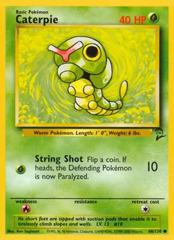 Caterpie 68/130 — Base Set 2