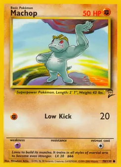 Machop 78/130 — Base Set 2
