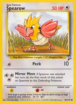 Spearow 92/130 — Base Set 2