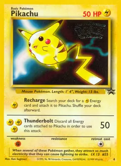 Pikachu 4/53 — Wizards Black Star Promos