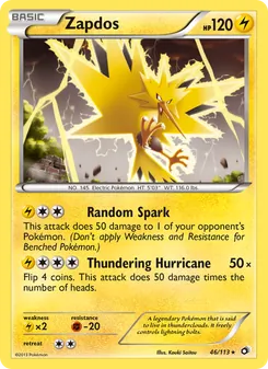 Zapdos 46/113 — Legendary Treasures