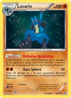Lucario 80/113 — Legendary Treasures