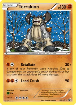 Terrakion 84/113 — Legendary Treasures