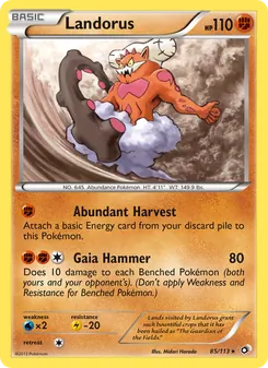 Landorus 85/113 — Legendary Treasures