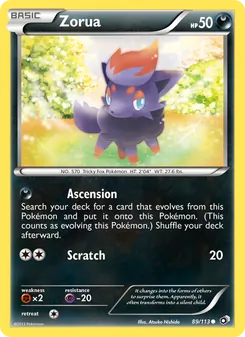 Zorua 89/113 — Legendary Treasures