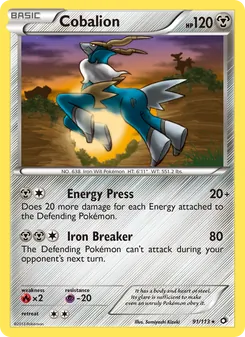 Cobalion 91/113 — Legendary Treasures