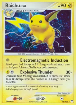 Raichu 15/123 — Mysterious Treasures