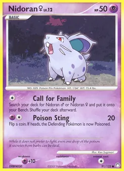 Nidoran♀ 91/123 — Mysterious Treasures