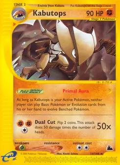 Kabutops 14/144 — Skyridge