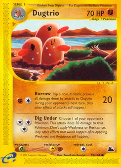 Dugtrio 52/144 — Skyridge