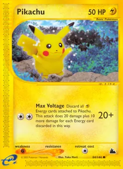 Pikachu 84/144 — Skyridge