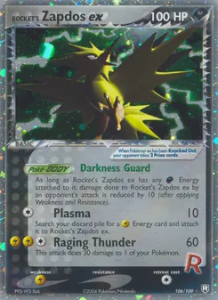Rocket's Zapdos ex 106/109 — Team Rocket Returns