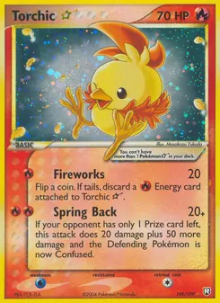 Torchic ☆ 108/109 — Team Rocket Returns