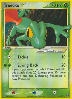 Treecko ☆ 109/109 — Team Rocket Returns