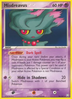 Misdreavus 25/109 — Team Rocket Returns