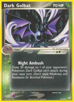 Dark Golbat 34/109 — Team Rocket Returns