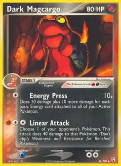 Dark Magcargo 38/109 — Team Rocket Returns