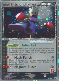 Rocket's Hitmonchan ex 98/109 — Team Rocket Returns