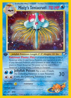 Misty's Tentacruel 10/132 — Gym Heroes