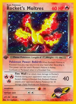 Rocket's Moltres 12/132 — Gym Heroes