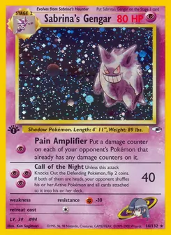 Sabrina's Gengar 14/132 — Gym Heroes