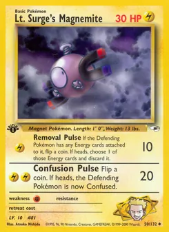 Lt. Surge's Magnemite 50/132 — Gym Heroes