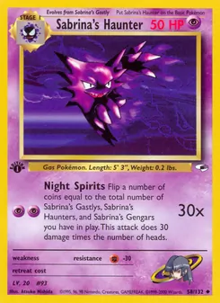 Sabrina's Haunter 58/132 — Gym Heroes