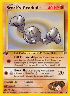 Brock's Geodude 66/132 — Gym Heroes