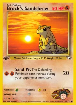 Brock's Sandshrew 72/132 — Gym Heroes