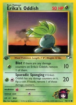 Erika's Oddish 78/132 — Gym Heroes
