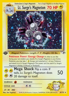 Lt. Surge's Magneton 8/132 — Gym Heroes