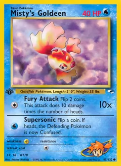 Misty's Goldeen 85/132 — Gym Heroes