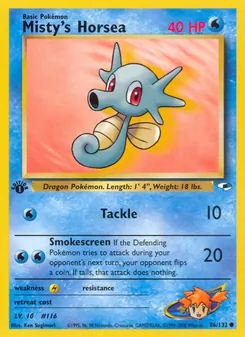Misty's Horsea 86/132 — Gym Heroes