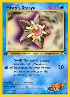 Misty's Staryu 90/132 — Gym Heroes