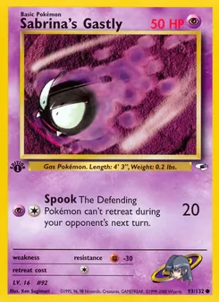 Sabrina's Gastly 93/132 — Gym Heroes