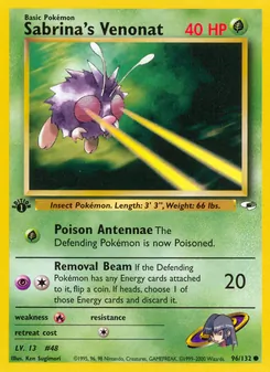 Sabrina's Venonat 96/132 — Gym Heroes