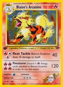 Blaine's Arcanine 1/132 — Gym Challenge